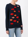 lips print jumper