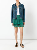 tiered mini skirt