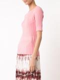 ribbed detail knitted top