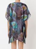 v-neck pinted beach dress