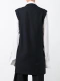 sleeveless double breasted jacket