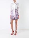 picot ruffle blouse