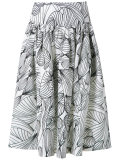 flared midi skirt