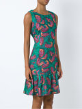 abstract print sleeveless dress