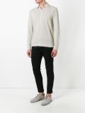 longsleeved polo shirt 
