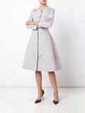 flower appliqué dress