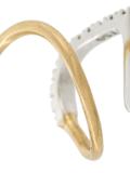 'Bela Blanc' twirl diamond earring