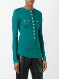 long sleeve slub jersey top