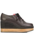 wedge lace-up shoes
