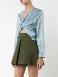 twist front crop top