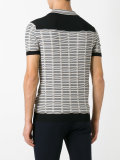 knitted detail contrast T-shirt 