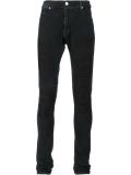 embroidered skinny jeans