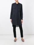 flap pockets shirt dress