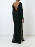 side slit evening dress