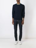 striped collar jumper