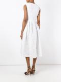 floral cloqué dress