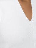 v neck knit blouse