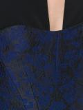 jacquard cut-off shoulders dress