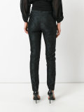 tapered jacquard trousers