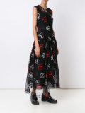 spooky embroidered flower dress