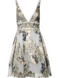 floral print flared dress