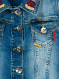 embellished denim gilet