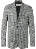 checked blazer