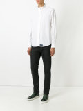 band collar shirt
