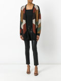 patch-work cardigan