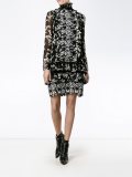 floral macramé mini dress