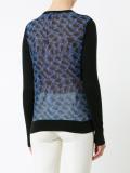 contrast-back cardigan