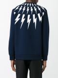 lightning bolt print sweatshirt