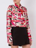 printed crop jacket