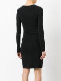 draped front dress