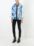 bleached denim shirt
