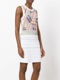 fitted patchwork dress 