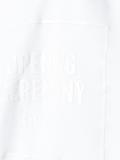 embossed logo hoodie