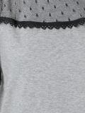 ruffled sheer detailing blouse