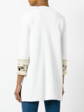 embellished sleeve coat