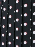 dot print pleated skirt 