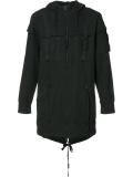 zipped hooded jacket 