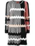 abstract print shift dress
