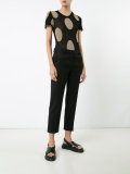 circles print T-shirt 