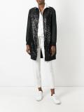 sequin embellished bomber jacket 