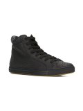 snakeskin effect hi-top sneakers