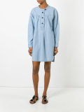 buttoned denim dress