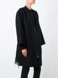 zipped bomber coat