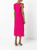 long ruffle trim dress 