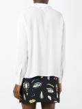 ruffled front bib shirt 