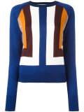 intarsia geometric jumper